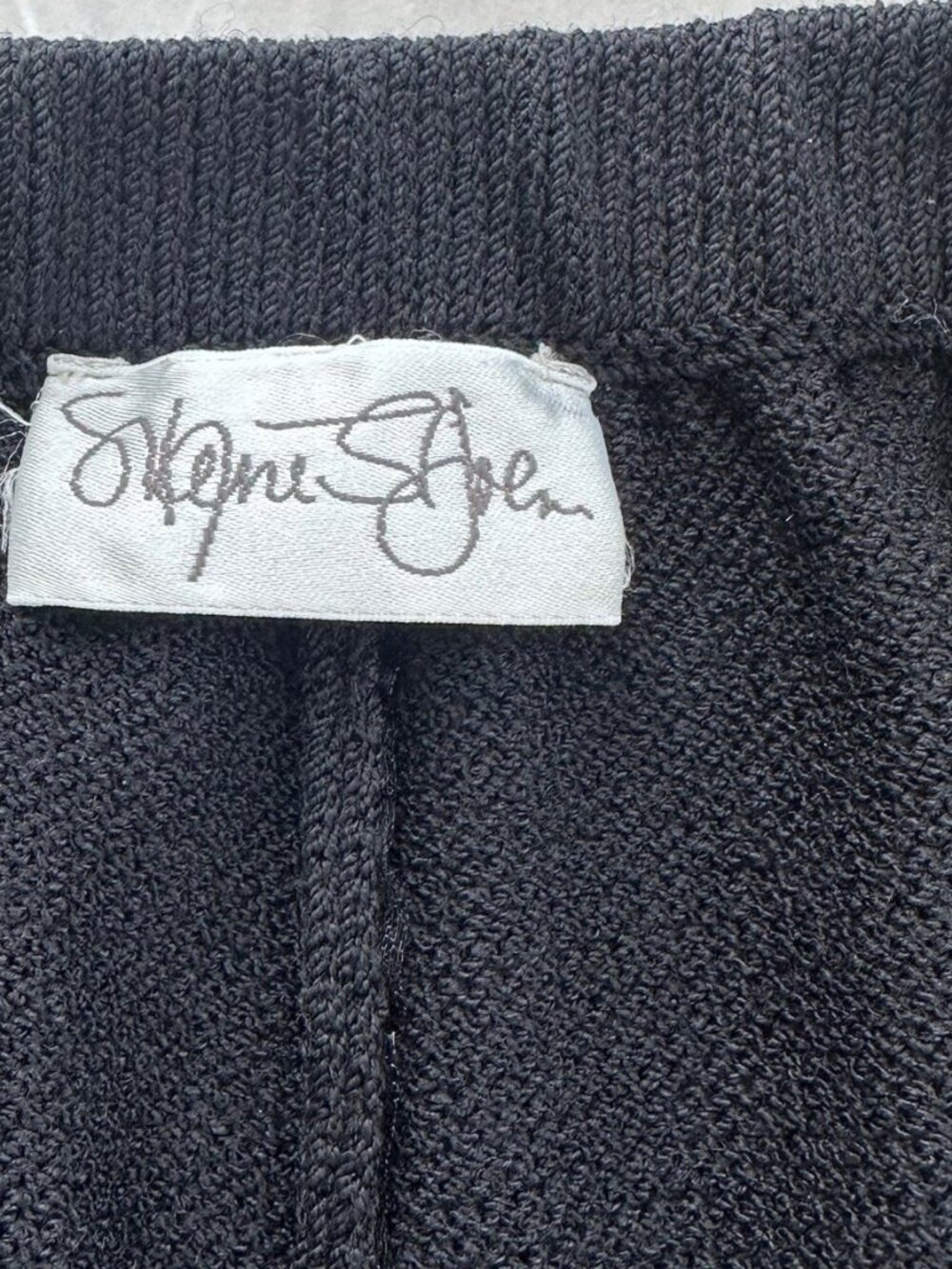 St John Santana Knit Pants S Black Elastic Waist - Picture 4 of 8